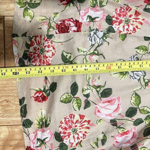 Cabi Skirt Womens 8 Beige Floral Pleated Full Lined Garden Party Spring Summer - Picture 5 of 7